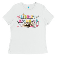 White library grown up Ladies Tee - MaliasSmallBusiness