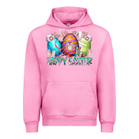 Fuchsia Pink happy easter day eggs nurse Urban Hoodie - RacoonDesign