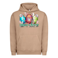 Pigment Burro happy easter day eggs nurse Urban Hoodie - RacoonDesign