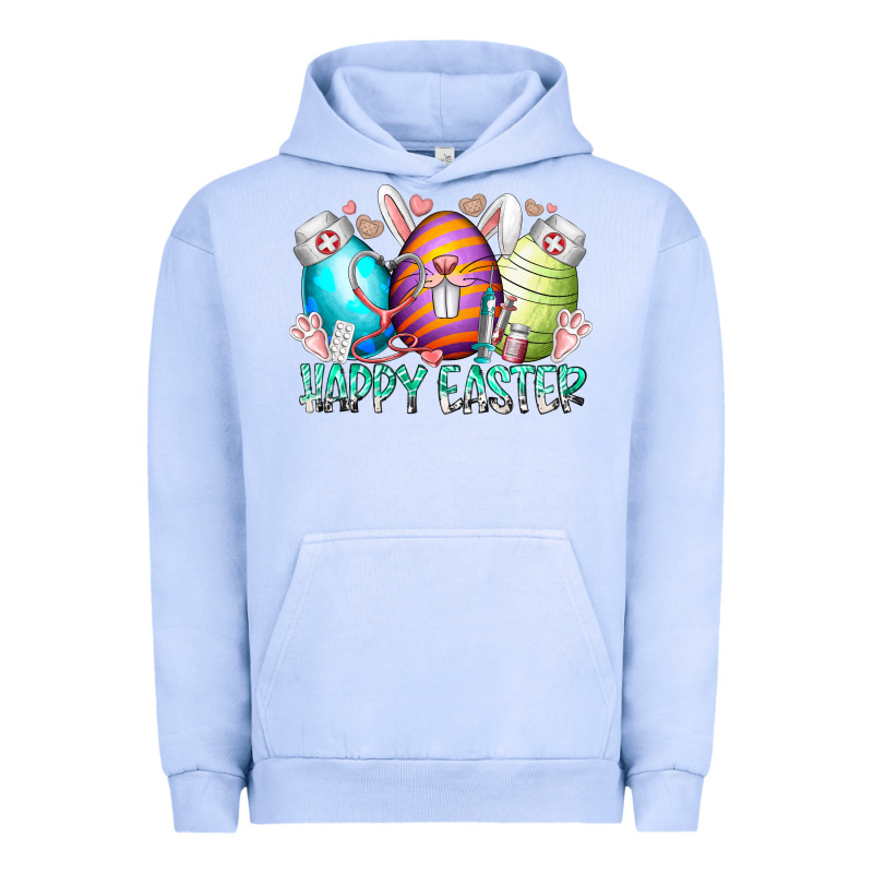 Happy Easter Day Eggs Nurse Urban Hoodie by RacoonDesign | Teevron