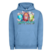 Pigment Pebble Blue happy easter day eggs nurse Urban Hoodie - RacoonDesign