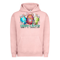 Pigment Salmon happy easter day eggs nurse Urban Hoodie - RacoonDesign
