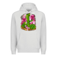Dove Grey breast cancer cactus Premium Hoodie - FaDigitalArtStudio