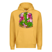 Mustard breast cancer cactus Premium Hoodie - FaDigitalArtStudio