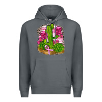 Rock breast cancer cactus Premium Hoodie - FaDigitalArtStudio