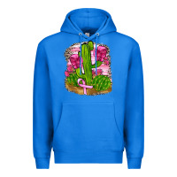 True Royal breast cancer cactus Premium Hoodie - FaDigitalArtStudio