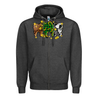 Charcoal Heather St. Patrick's Day Dental Zipper Hoodie - OliviaCreatesArt