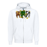 White St. Patrick's Day Dental Zipper Hoodie - OliviaCreatesArt