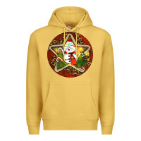 Antique Gold Snowman Christmas Premium Hoodie - RanaPortraitStore