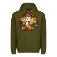 Army Green Snowman Christmas Premium Hoodie - RanaPortraitStore