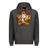 Charcoal Heather Snowman Christmas Premium Hoodie - RanaPortraitStore