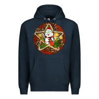 Navy Snowman Christmas Premium Hoodie - RanaPortraitStore