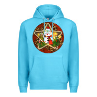 Ocean Blue Snowman Christmas Premium Hoodie - RanaPortraitStore