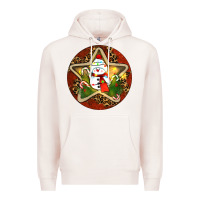 Pale Pink Snowman Christmas Premium Hoodie - RanaPortraitStore