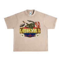 French Oak louisiana state Urban Heavy Tee - BarkalooDesign