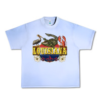 Grape Ice louisiana state Urban Heavy Tee - BarkalooDesign