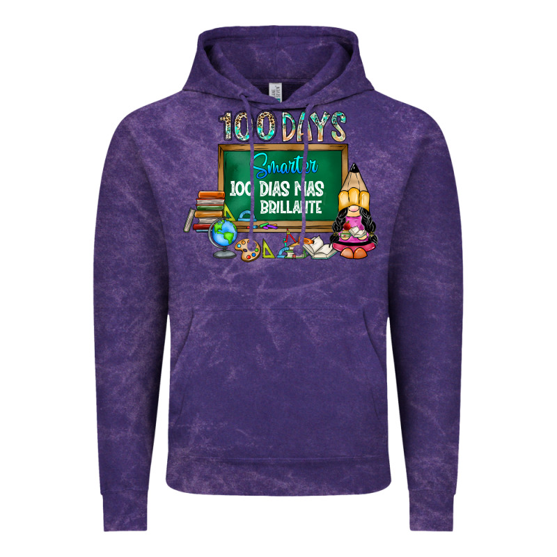 100 Days Smarter 100 Dias Mas Brillante Vintage Hoodie by SublimationCraftShop | Teevron