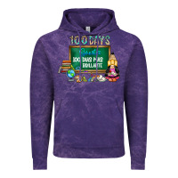 Cloud Purple 100 days smarter 100 dias mas brillante Vintage Hoodie - SublimationCraftShop