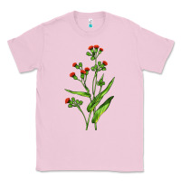 Bubblegum Pink Tassel Flower Illustrations Classic Tee - LillyAllenDesigns