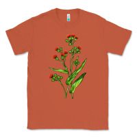 Copper Tassel Flower Illustrations Classic Tee - LillyAllenDesigns