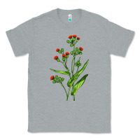 Heather Grey Tassel Flower Illustrations Classic Tee - LillyAllenDesigns