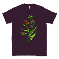 Plum Tassel Flower Illustrations Classic Tee - LillyAllenDesigns