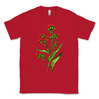 Red Tassel Flower Illustrations Classic Tee - LillyAllenDesigns