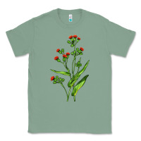 Sage Tassel Flower Illustrations Classic Tee - LillyAllenDesigns