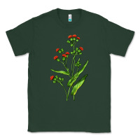 Sports Green Tassel Flower Illustrations Classic Tee - LillyAllenDesigns