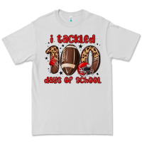 Dove Grey i tackled 100 days of school Premium Tee - MaliasSmallBusiness