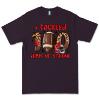 Plum i tackled 100 days of school Premium Tee - MaliasSmallBusiness