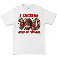 White i tackled 100 days of school Premium Tee - MaliasSmallBusiness