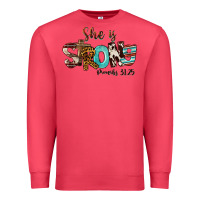 Cardinal She Is Strong Proverbs 31 25 Premium Sweatshirt - FaDigitalArtStudio