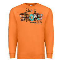 Carrot She Is Strong Proverbs 31 25 Premium Sweatshirt - FaDigitalArtStudio