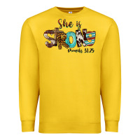 Lemon She Is Strong Proverbs 31 25 Premium Sweatshirt - FaDigitalArtStudio