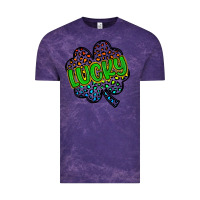Cloud Purple lucky st patrick s day Vintage Tee - Artiststas