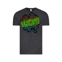 Vintage Black lucky st patrick s day Vintage Tee - Artiststas