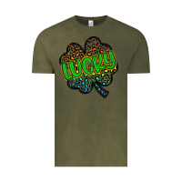 Vintage Olive lucky st patrick s day Vintage Tee - Artiststas