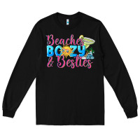Black Beaches boozy besties Summer Long Sleeve Tee - NancyCooperArtShop