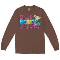 Chestnut Beaches boozy besties Summer Long Sleeve Tee - NancyCooperArtShop