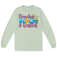 Matcha Beaches boozy besties Summer Long Sleeve Tee - NancyCooperArtShop