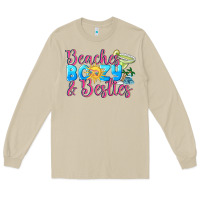 Mushroom Beaches boozy besties Summer Long Sleeve Tee - NancyCooperArtShop