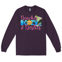 Plum Beaches boozy besties Summer Long Sleeve Tee - NancyCooperArtShop