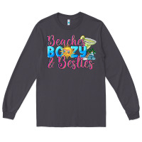 Smoke Beaches boozy besties Summer Long Sleeve Tee - NancyCooperArtShop