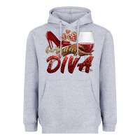Heather Grey birthday diva Heavyweight Hoodie - BundleAndBundleShop