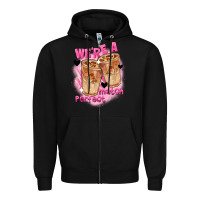 Black We're a perfect match Valentine's Day Zipper Hoodie - FaDigitalArtStudio