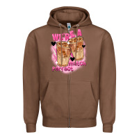 Chestnut We're a perfect match Valentine's Day Zipper Hoodie - FaDigitalArtStudio