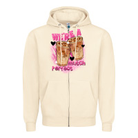 Sandshell We're a perfect match Valentine's Day Zipper Hoodie - FaDigitalArtStudio