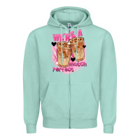 Seafoam We're a perfect match Valentine's Day Zipper Hoodie - FaDigitalArtStudio