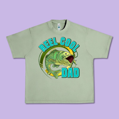 Reel Cool Dad Urban Heavy Tee Designed By Jasminsmagicworld